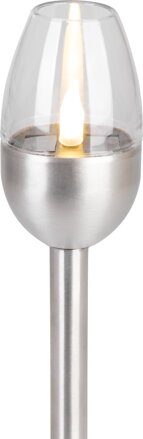 Lampa Strend Pro Solar Candle, 1 LED, nerez, 6x28 cm, sellbox 24ks
