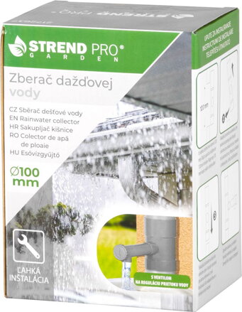 Zberač Strend Pro, dažďovej vody, 100 mm
