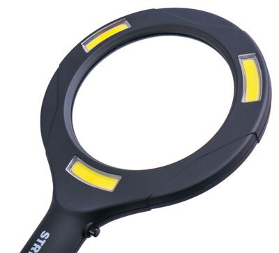 Lupa so svetlom Strend Pro 113x242x22 mm, 2xAA, LED 100 lm, 3x LED osvetlenie, na čítanie, Sellbox 15 ks Lupa so svetlom Strend Pro 113x242x22 mm, 2xAA, LED 100 lm, 3x LED osvetlenie, na čítanie, Sellbox 15 ks