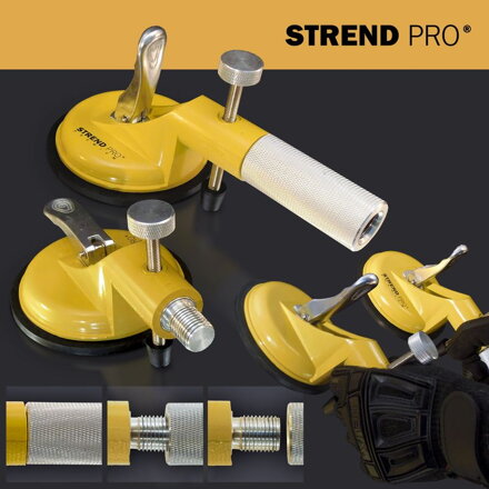 Držiak skla Strend Pro, prísavný, 2-kupolový, prísavka, nivelačná pomôcka na dlažbu a obklady, max. 80 kg Držiak skla Strend Pro, prísavný, 2-kupolový, prísavka, nivelačná pomôcka na dlažbu a obklady, max. 80 kg