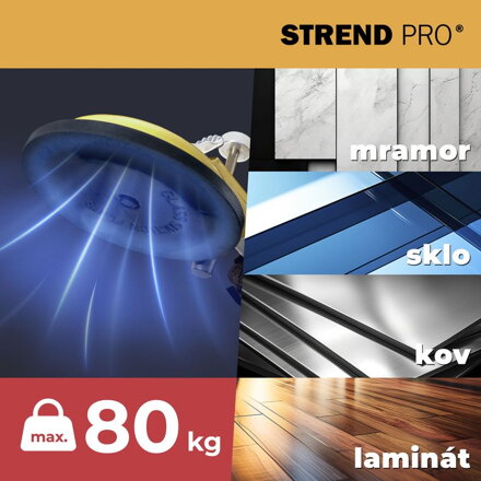 Držiak skla Strend Pro, prísavný, 2-kupolový, prísavka, nivelačná pomôcka na dlažbu a obklady, max. 80 kg Držiak skla Strend Pro, prísavný, 2-kupolový, prísavka, nivelačná pomôcka na dlažbu a obklady, max. 80 kg