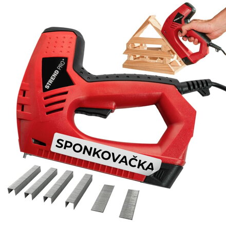 Sponkovačka Strend Pro J-123, elektrická, spony 8-14 mm, klince 15 mm Sponkovačka Strend Pro J-123, elektrická, spony 8-14 mm, klince 15 mm