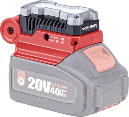 Svietidlo Worcraft CUA-S20Li ShareSYS, USB adaptér, 20V, Li-ion, 400 lm, 5w