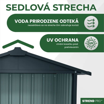 Domček Strend Pro, na robotickú kosačku, garáž, plech, antracit, 86x88x60 cm Domček Strend Pro, na robotickú kosačku, garáž, plech, antracit, 86x88x60 cm