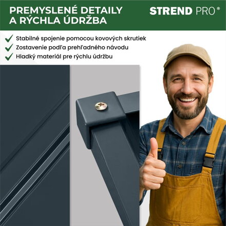 Domček Strend Pro, na robotickú kosačku, garáž, plech, antracit, 86x88x60 cm Domček Strend Pro, na robotickú kosačku, garáž, plech, antracit, 86x88x60 cm