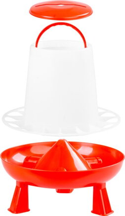 Krmítko Goodfarm, 6 kg, hydina, plast, s nožičkami, napájačka Krmítko Goodfarm, 6 kg, hydina, plast, s nožičkami, napájačka