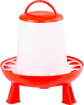 Krmítko Goodfarm, 6 kg, hydina, plast, s nožičkami, napájačka Krmítko Goodfarm, 6 kg, hydina, plast, s nožičkami, napájačka