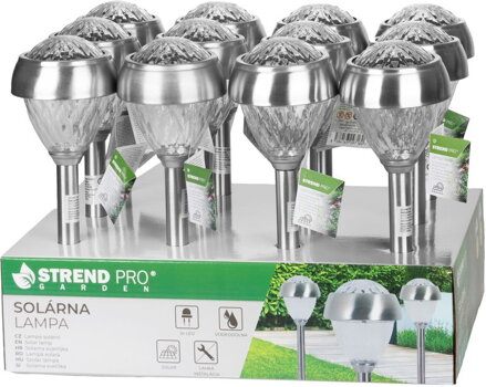 Lampa Strend Pro Garden Aurora, solárna, 9x38 cm, Sellbox 12 ks