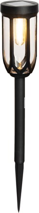 Lampa Strend Pro Garden Elis, solárna, čierna, LED, 7,5x42 cm, Sellbox 12 ks