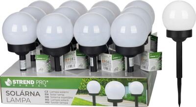 Lampa Strend Pro Garden Rainbow, solárna, farebná, LED, 10x34 cm, Sellbox 12 ks