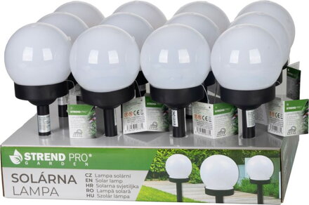 Lampa Strend Pro Garden Rainbow, solárna, farebná, LED, 10x34 cm, Sellbox 12 ks