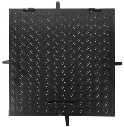 Poklop MC60, 600x600 mm, kanálový, čierny, max. 150 kg