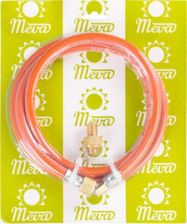 Prepojovací set Meva, hadica, k ohrievaču Olymp a variču Dual Compact, k 2 kg PB fľaši Prepojovací set Meva, hadica, k ohrievaču Olymp a variču Dual Compact, k 2 kg PB fľaši
