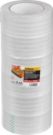 Páska Strend Pro, 48 mm, L-130 m, 45 µm, OPP, baliaca, lepiaca, priesvitná, bal. 6 ks