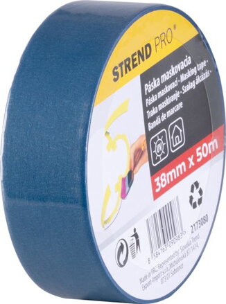 Páska Strend Pro, 38 mm, L-50 m, maskovacia, modrá, UV stabilná, exteriér, lepiaca