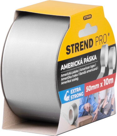Páska Strend Pro Americká, 50 mm, L-10 m, lepiaca, strieborná