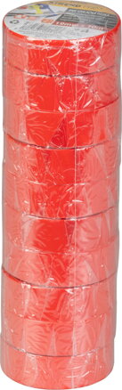 Páska Strend Pro, 19 mm, L-10 m, max. 80°C, 600V, červená, izolačná, lepiaca, PVC, bal. 10 ks