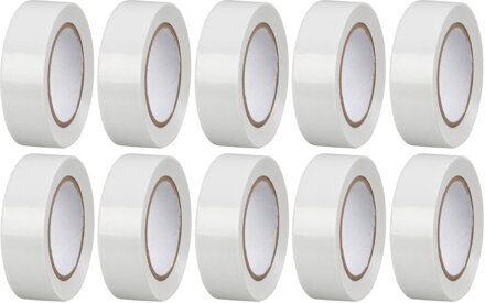 Páska Strend Pro, 19 mm, L-10 m, max. 80°C, 600V, biela, izolačná, lepiaca, PVC, bal. 10 ks