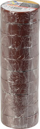 Páska Strend Pro, 19 mm, L-10 m, max. 80°C, 600V, hnedá, izolačná, lepiaca, PVC, bal. 10 ks