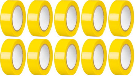 Páska Strend Pro, 19 mm, L-10 m, max. 80°C, 600V, žltá, izolačná, lepiaca, PVC, bal. 10 ks