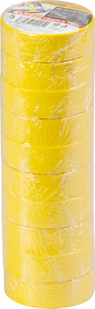 Páska Strend Pro, 19 mm, L-10 m, max. 80°C, 600V, žltá, izolačná, lepiaca, PVC, bal. 10 ks