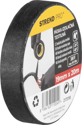 Páska Strend Pro, 19 mm, L-20 m, izolačná, textilná