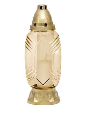 Kahanec Lantern, pozlatené sklo, 40 h, 30 cm, na hrob