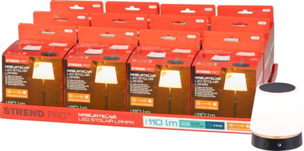 Lampa Strend Pro NLTL-12-4746, stolná, teleskopická, LED 300lm, 800 mAh, nabíjateľná, Sellbox 12 ks
