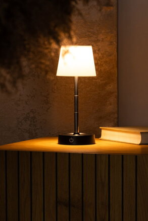 Lampa Strend Pro NLTL-12-4746, stolná, teleskopická, LED 300lm, 800 mAh, nabíjateľná, Sellbox 12 ks