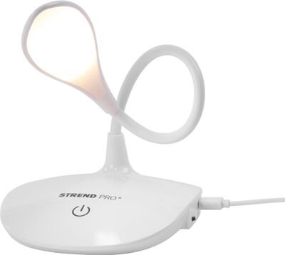 Lampa Strend Pro, stolná, LED, voľba intenzity svetla, USB, 2 W, biela