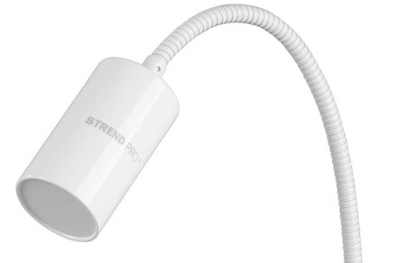 Lampa Strend Pro, stolná, s klipsou na uchytenie, Alu, biela, USB, 41 cm