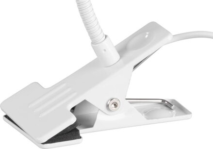 Lampa Strend Pro, stolná, s klipsou na uchytenie, Alu, biela, USB, 41 cm