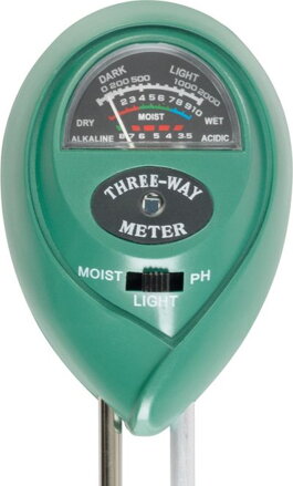 Merač Strend Pro 3v1, pôdnych vlastností, PH, vlhkosť, intenzita svetla, 26x6x4 mm, tester