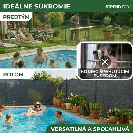 Tkanina tieniaca PRIVAT.NET 1,8x25 m, sieť, HDPE, UV, 230 g/m2, 95% antracit