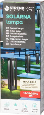 Lampa Strend Pro, 35/46 cm, solárna, 1x LED, AA