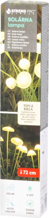 Lampa Strend Pro, 72 cm, solárna, 6x LED, AA