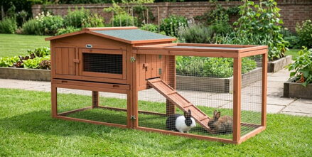 Králikáreň Strend Pro, so strechou, 158x58x68 cm