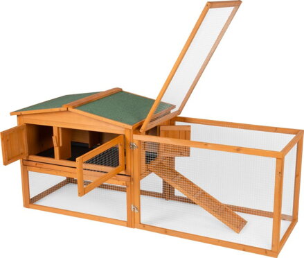 Králikáreň Strend Pro, so strechou, 158x58x68 cm