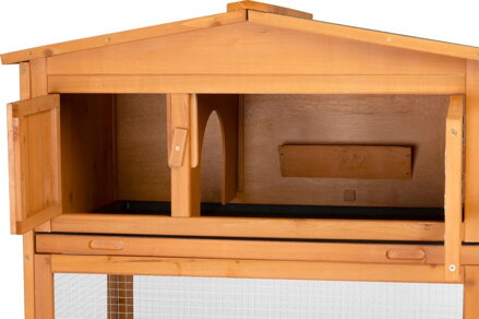 Králikáreň Strend Pro, so strechou, 158x58x68 cm