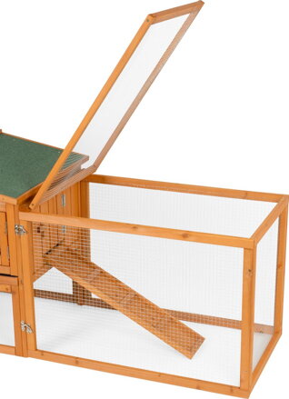 Králikáreň Strend Pro, so strechou, 158x58x68 cm
