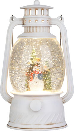 Lampáš MagicHome Vianoce, snehuliak, plast, 1xLED teplá biela, 12x10x20.5 cm, 3xAA