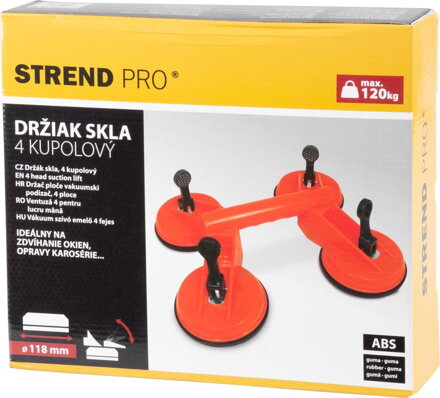 Drziak skla Strend Pro CUP-182, 4 kupolový, plast