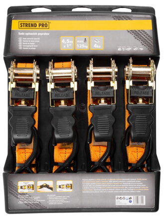 Popruh Strend Pro TRS-718, 1", L-4.5 m, bal. 4 ks