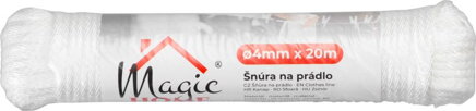 Snura Cloth-Line 20 m/4 mm, PP, biela