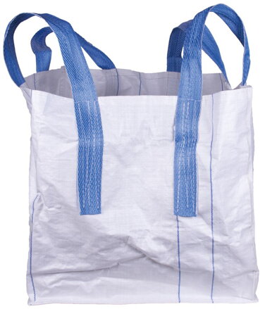 Vak BigBag NOVR74, uši 4x, 70x70x70 cm, čiernobiela, PP