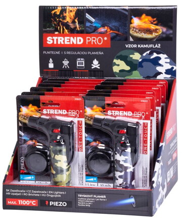 Zapaľovač Strend Pro Mini horák, kamufláž