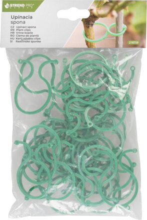 Upínacia spona Strend Pro Garden, 57x40 mm, bal. 40 ks