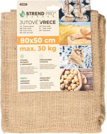 Vrece Strend Pro Garden, jutové, 80x50 cm, max.30 kg, bez šnúry