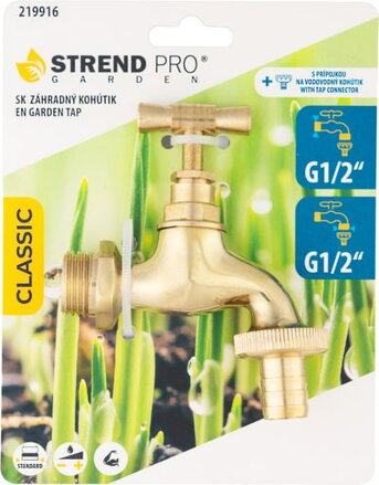 Kohútik Strend Pro, na umývadlo Gardens, mosadzný, 1/2"