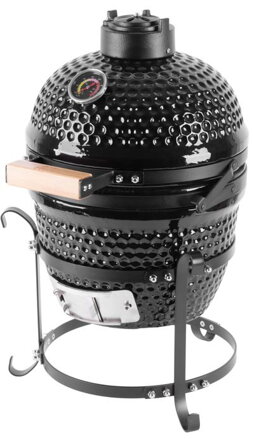 Gril BBQ Kamado Egg 13", priemer 27 cm, 35x40,5x55 cm, gril. výška 34,5 cm, čierný